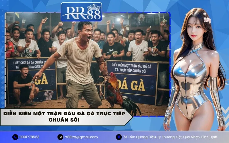 Diễn Biến Một Trận Đấu Đá Gà Trực Tiếp Chuẩn Sới